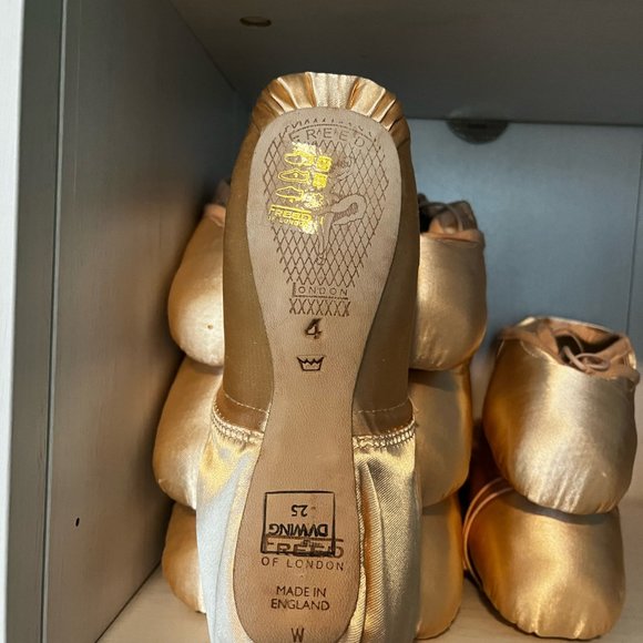 Freed of London Pointe Shoes DV Wing Size 4 Crown Maker - Picture 2 of 3